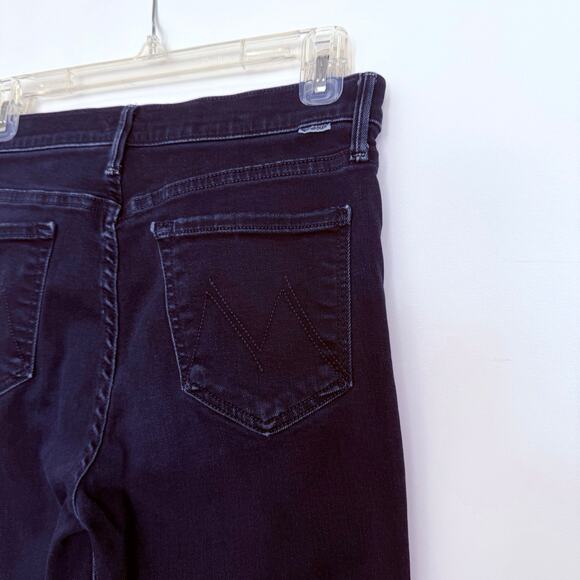 Mother Jeans Size 27 The Stunner Zip Two Step Fray Holding Hands Dark Wash - Picture 5 of 16